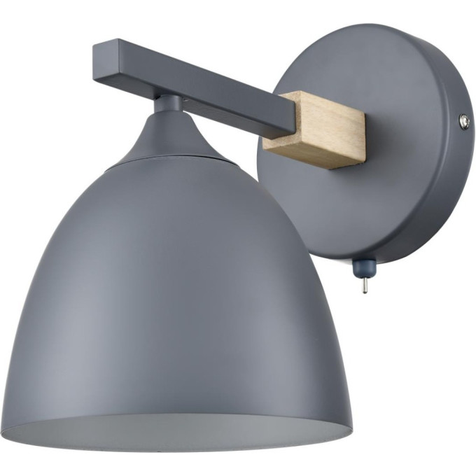 Бра LUMION COLANGE 8096/1W MODERNI LN25 267 Е27 1*60W 220V серый/бежевый металл, дерево/металл