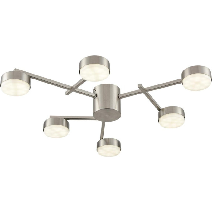 Потолочная люстра LUMION DABRA 8115/6C COMFI LN25 LED GX53 6*7W 220V никель, металл