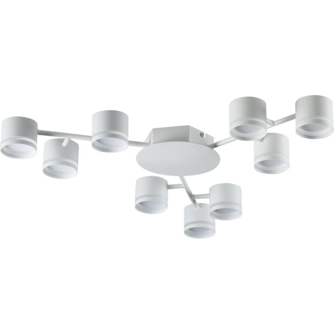 LUMION GARETA 8235/9C COMFI LN25 200 LED GX53 9*10W 220V белый металл