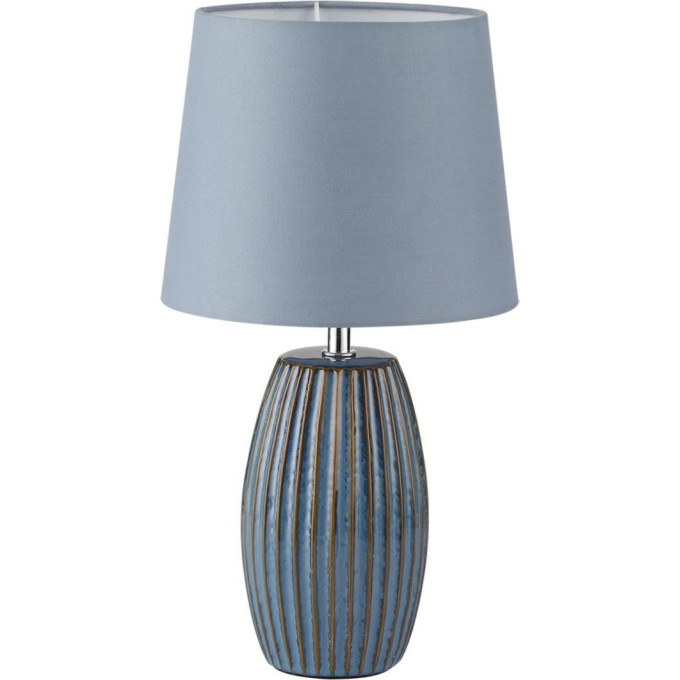 Настольная лампа LUMION LAPUNA 8123/1T COMFI LN25 000 E27 1*60W 220V синий, керамика/текстиль