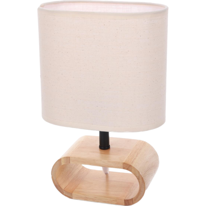 LUMION MADERANA 8199/1T COUNTY LN25 E27 1*60W 220V бежевый, дерево/текстиль
