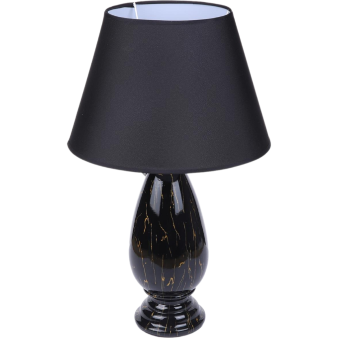 Настольная лампа LUMION SHARLIN CLASSI LN25 8219/1T Е27 1*60W 220V черный, керамика/текстиль