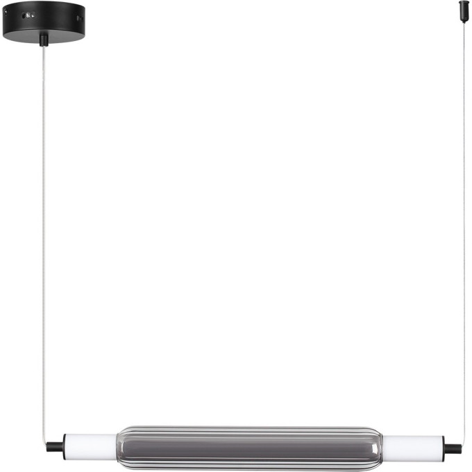 LUMION TRENDY 6556/15L LEDIO LN24 LED 15W 4000К 220V черный/дымчатый/металл/акрил, стекло