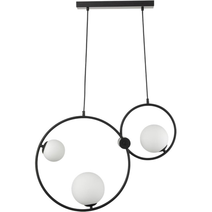 Подвесной светильник LUMION ORNATO 8035/3 MODERNI LN25 G9 3*35W 220V черный/белый, металл/стекло